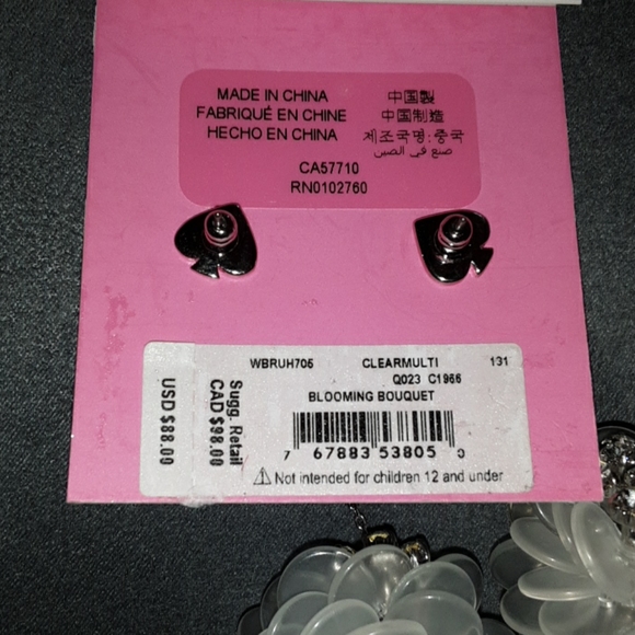 NWT'S kate spade Blooming Bouquet Earrings - Picture 4 of 5